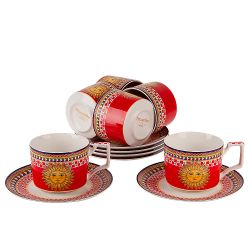 Чайный набор 12пр. "Sicilia Sole" (6 персон) v=220мл (фарфор) (подарочная упаковка)