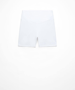 OYSHO Велосипедки Hot Pants Comfortlux с высокой посадкой длиной 10 см, белый