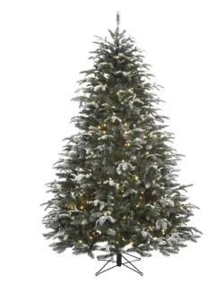 Ель Стильная заснеженная 305 см., 1272 LED ламп, литая хвоя+пвх, Black Box (74595)