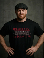 Футболка оверсайз хлопковая мужская LEGENDA Вальхалла черная