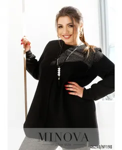 Туника 198-Черный Minova
