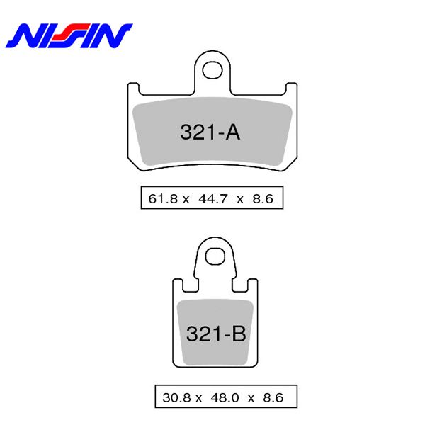 Nissin 2P-321ST тормозные  колодки передние