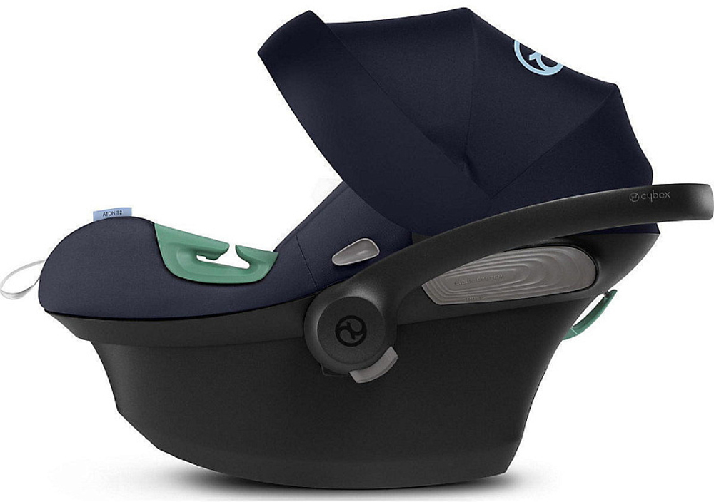 Коляска Cybex Balios S Lux TPE complete Aton S2 Ocean Blue 3 в 1 Almond Beige с дождевиками