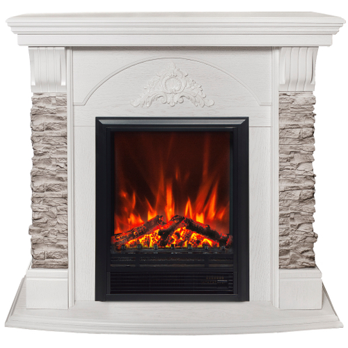 Каминокомплект Real Flame Athena GR WT с очагом Eugene