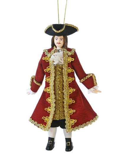 Кукла фарфоровая на елку Петр 1