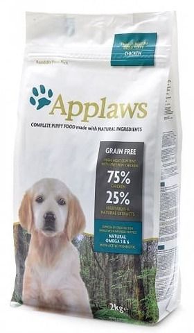 Applaws Dry Dog Chicken Small & Medium Breed Puppy Беззерновой корм для щенков маленьких и средних пород с курицей и овощами