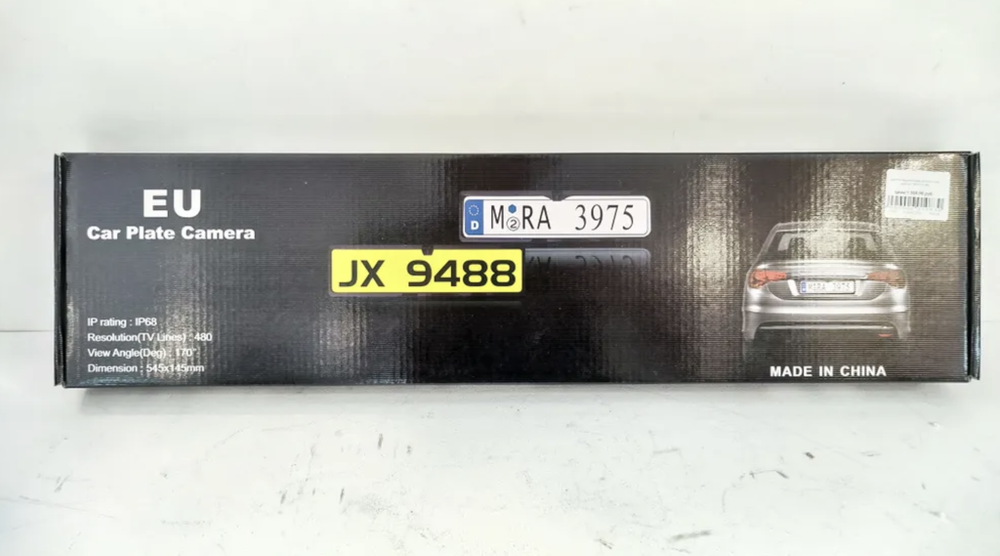 7440- 16 LED \ Камера заднего вида в рамке номерного знака с подсветкой номера, рамка, камера, подсветка 7440 (16 LED)
