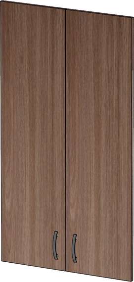 Двери верхние средние из ЛДСП Стандарт-Pro ясень шимо темный