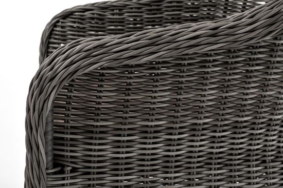 "Эспрессо–80 R" обеденная группа плетеная, цвет графит