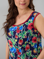 Платье П-012/тсиний-маки