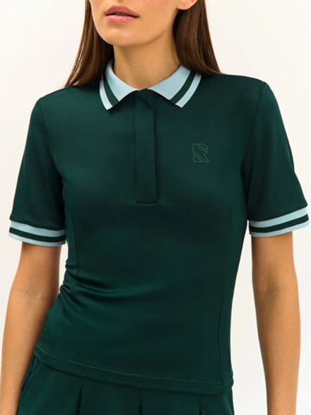 ОДЕЖДА ДЛЯ ТЕННИСА Женская, Поло RAQUETA DEEP GREEN .