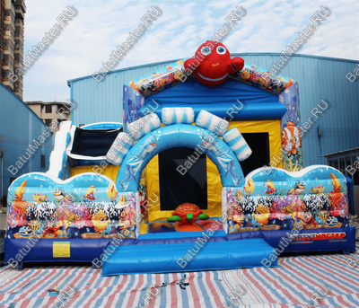 Коммерческий надувной батут "Немо" 8*7*6 м