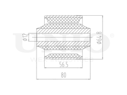 Сайлентблок задний переднего нижнего рычага UNIO RMP-20132