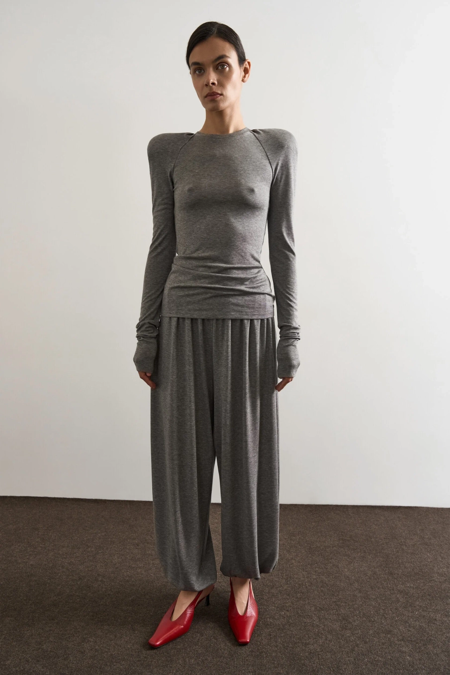 Брюки с резинкой по низу Layer