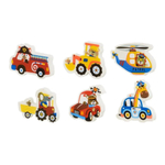 Ластик Basir, фигурный, серия "Транспорт", цветной корпус в форме машинок со зверюшками