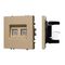 Механизм сдвоенной телефонной розетки SCT-NOBE-MTL2-SFPL-GD (RJ-11, 4C) Arlight 054310