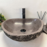 Раковина из речного камня RS-63408 (49*44*15) 0123