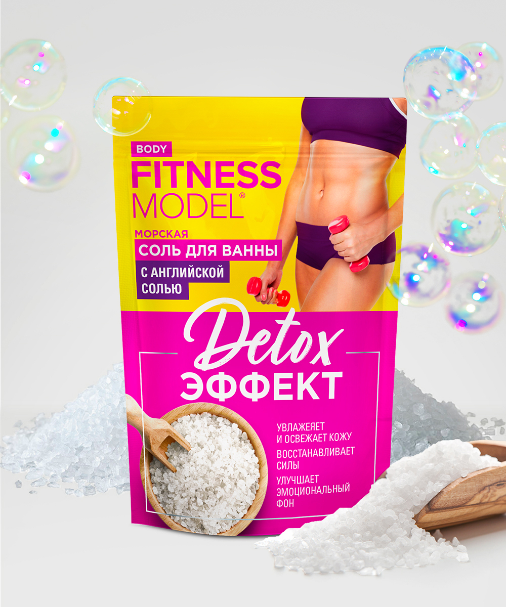 Fitnes Model Соль д/ванны морская Detox-эффект 500мл.