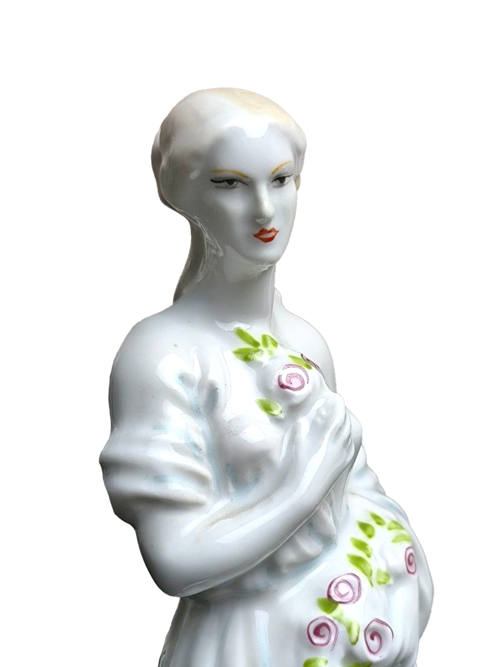 Фарфоровая статуэтка "Девушка с цветами" Apro