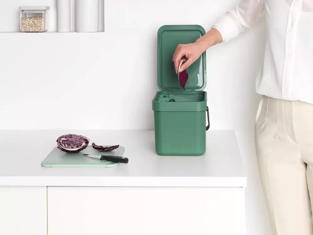 Brabantia - Контейнер для мусора Sort &amp; Go 6л зеленый / артикул   129841  / GTIN 8710755129841