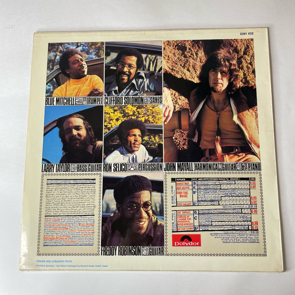Винтажная виниловая пластинка LP John Mayall Jazz Blues Fusion (Германия 1972)