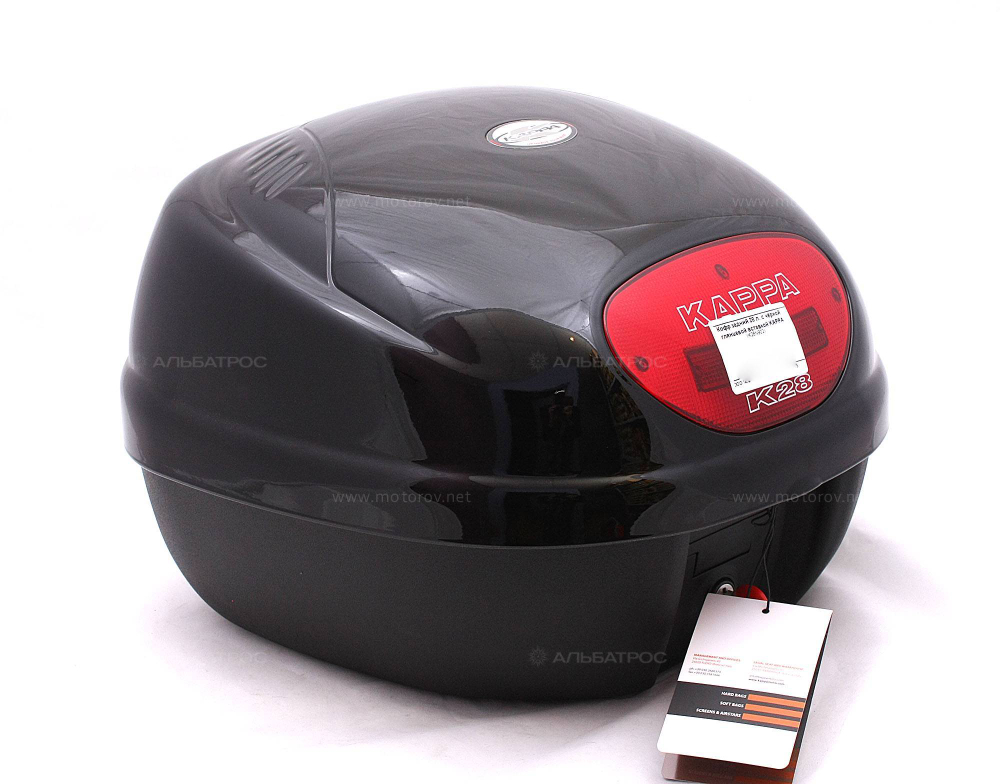 Кофр задний 28 л. чёрный глянцевый КАРРА