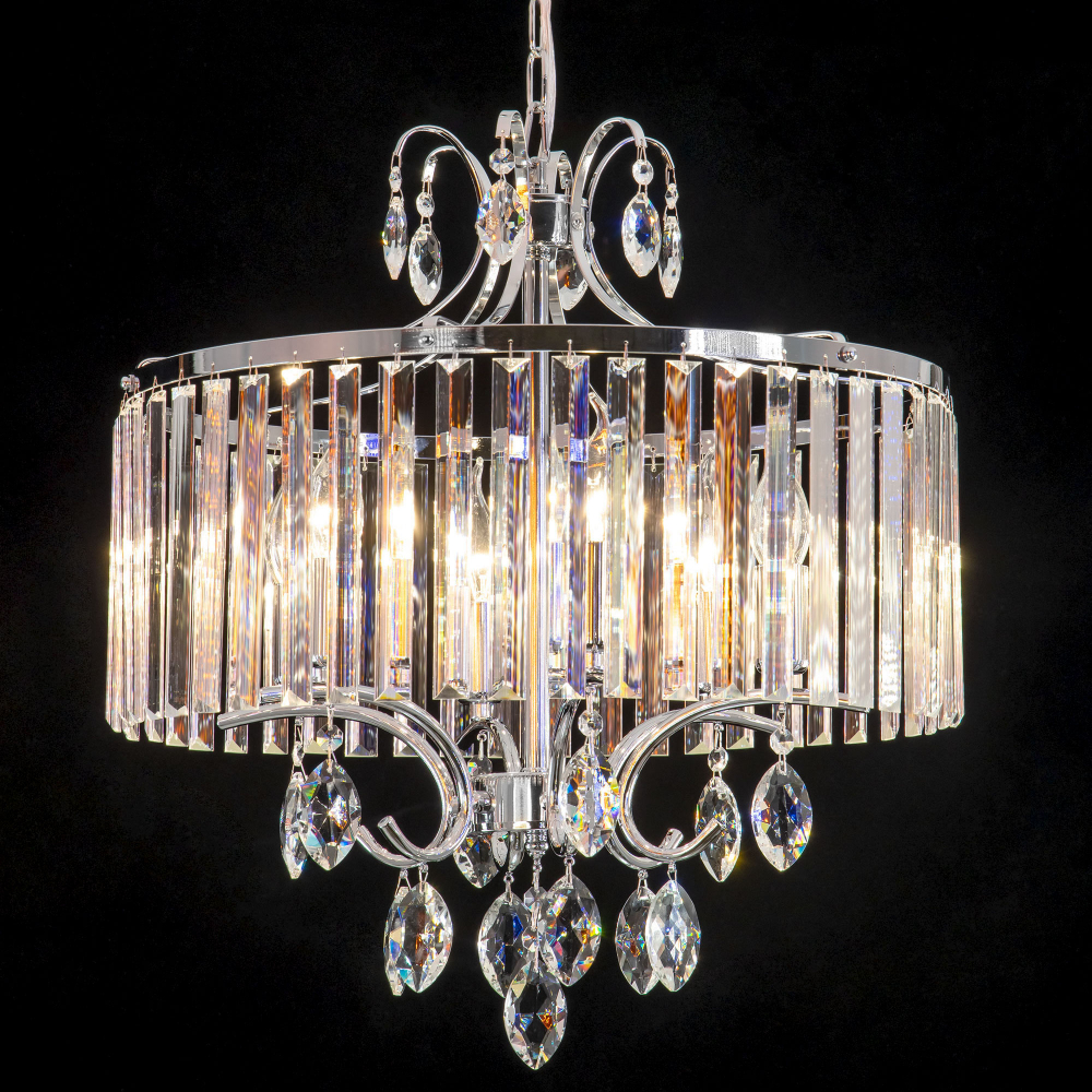 Citilux Инга CL335161 Люстра подвесная хрустальная Хром