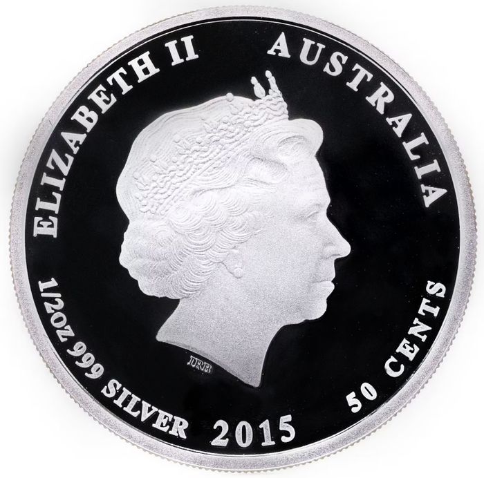 50 центов 2015 Австралия «Лунный календарь - год Козы» 50 центов 2015 Австралия «Лунный календарь - год Козы»