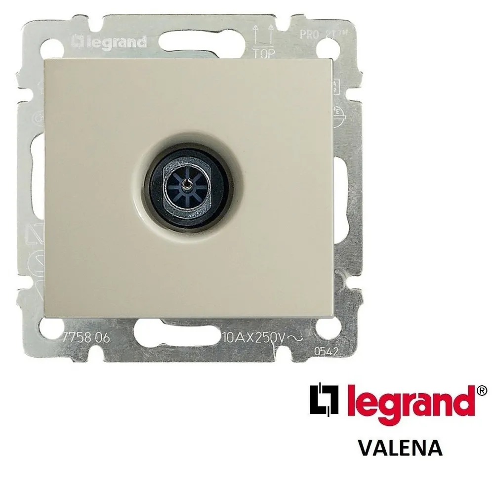 Legrand Valena Розетка TV телевизионная, слоновая кость