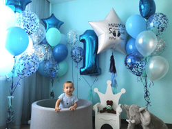 Воздушные шары на годовасие  №875