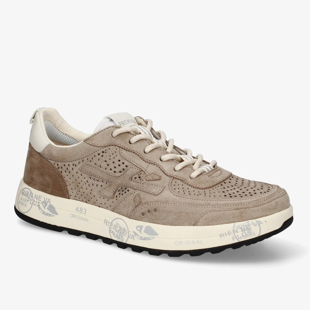 Замшевые кроссовки Premiata Nous 8288 с перфорацией