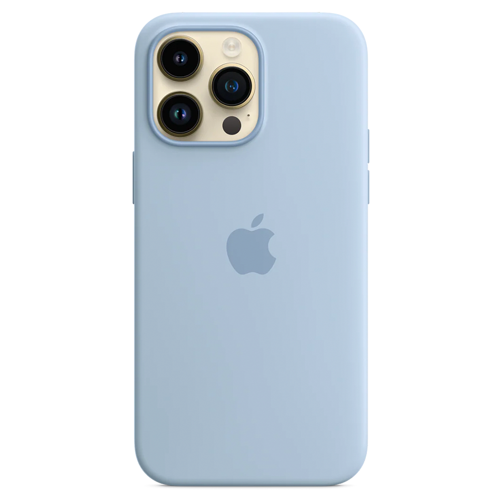 Силиконовый чехол с поддержкой MagSafe Apple Silicone Case для iPhone 14 Pro Max, Sky (Чистое небо)