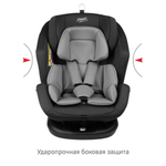 Удерживающее устройство для детей Siger Ультра, гр.0+/ I/II/III, светло-серый