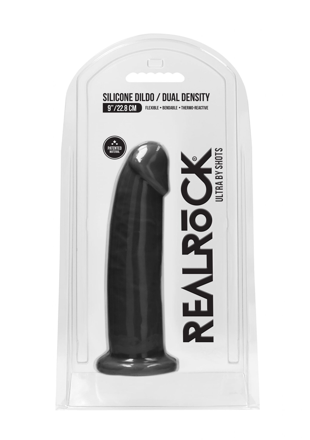 Черный фаллоимитатор Silicone Dildo Without Balls - 22,8 см. (Цвет: черный)