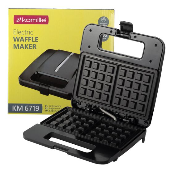 Вафельница электрическая 800 Вт. Kamille KM 6719 для бельгийских и венских вафель