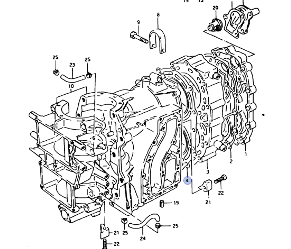 Прокладка головки блока Suzuki DT 40лс 11141-94440