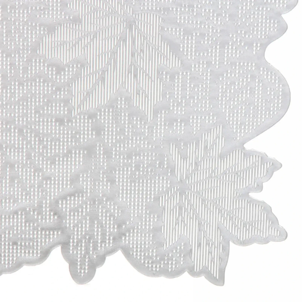 Салфетка на стол 30*45см «Кленовый лист» белая