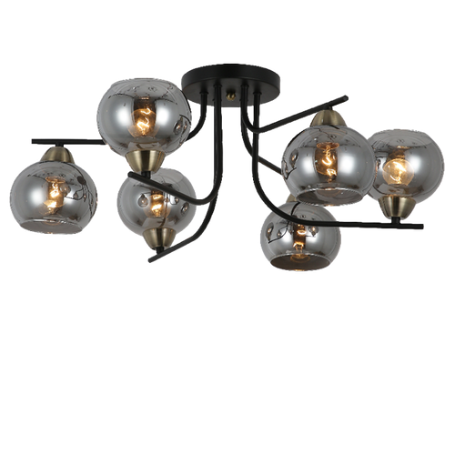 Потолочная люстра Mirastyle MD-8136/6 BK+ABR