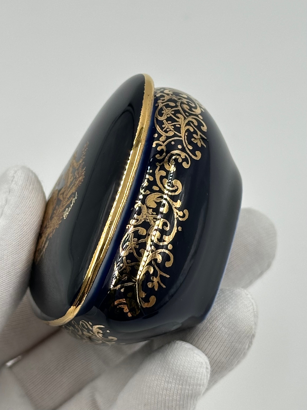 Шкатулка синяя Limoges