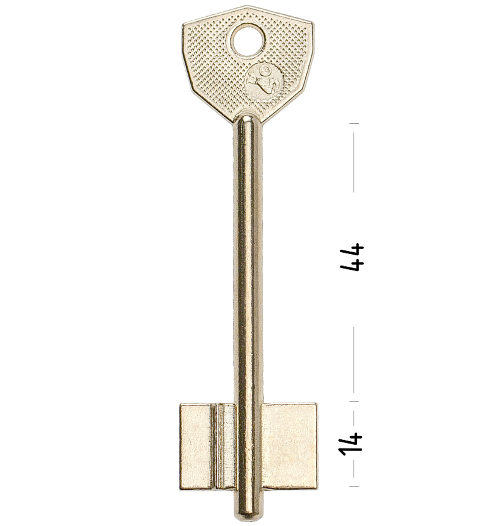 Заготовка сувальдного ключа 14194 SAM3D (желтый)