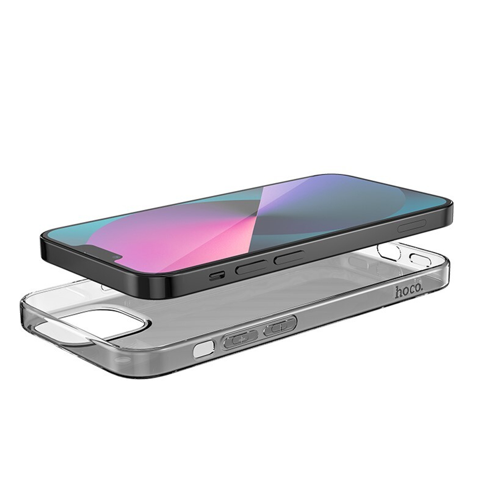 Чехол BOROFONE UltraThin на iPhone 13 PRO MAX (темно-прозрачный)