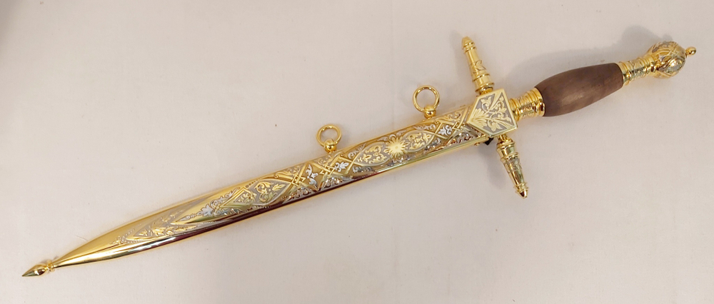 Кортик адмиральский "Морской" дамасская сталь