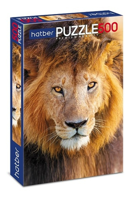 Пазл Hatber "King Lion" "Premium", 500 деталей , 500П32ф_15917, картонная основа, от 12 лет