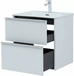 Тумба с раковиной Aquanet Вита 330473 60 белый матовый