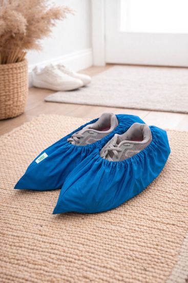 Многоразовые бахилы Zeero Life с мешочком, голубые