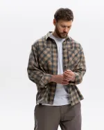 Рубашка Outerkit Timber серый/бежевый