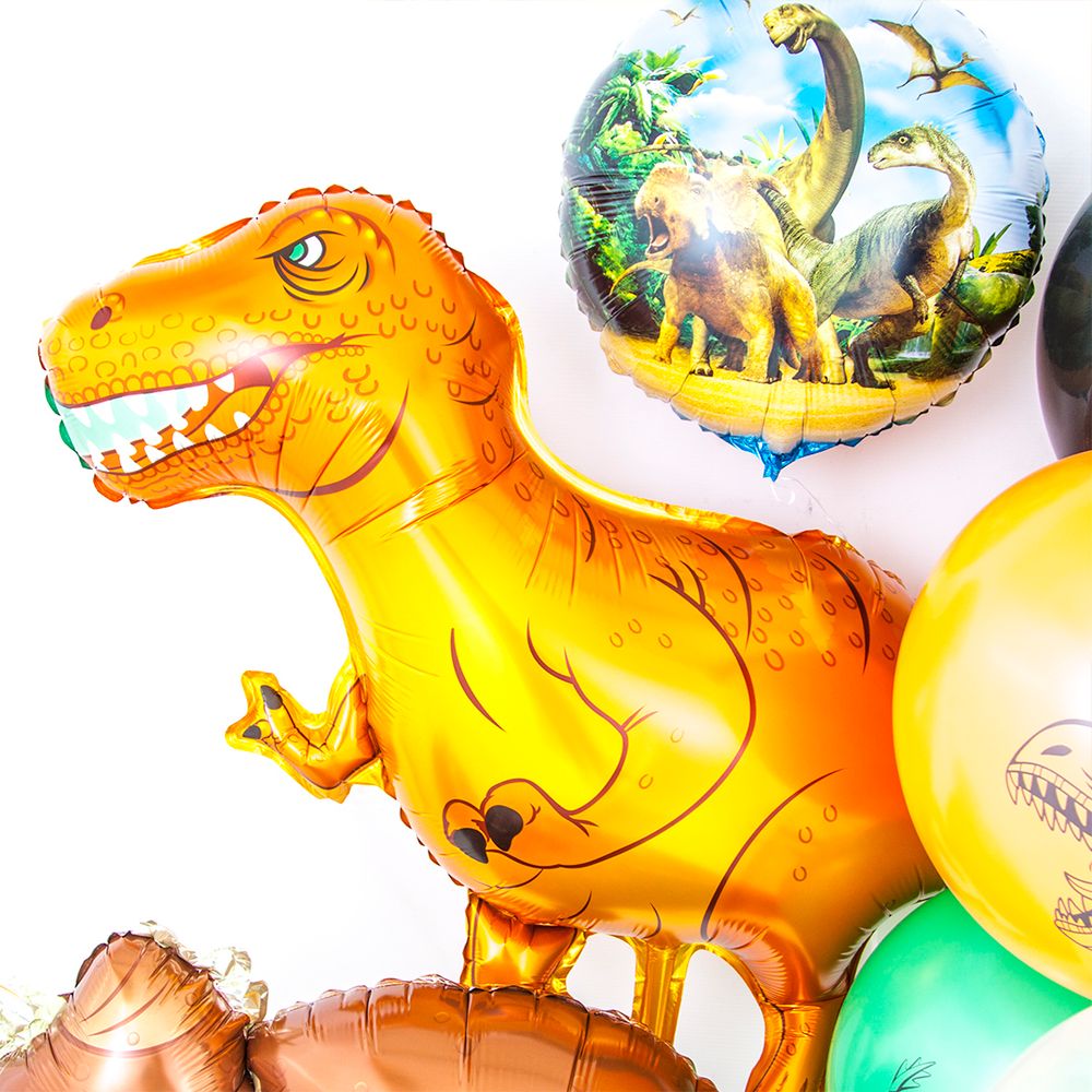 Шар (18"/46 см) Круг, Динозавры Юрского периода