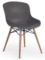 Стул пластиковый Papatya Globe-S Wox Beech, натуральный, тортора