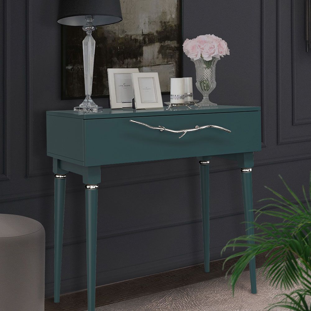 Консоль Арт Колор matte Классик Сильвер Зеленый бирюзовый матовый