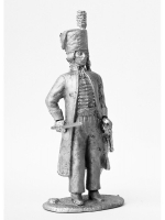 Оловянный солдатик Офицер Чугуевского полка в зимней форме, 1798-1800 г. г.